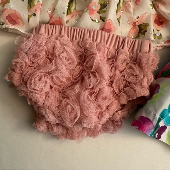 Little Lass Baby Dress and 2 piece set - Picture 3 of 5